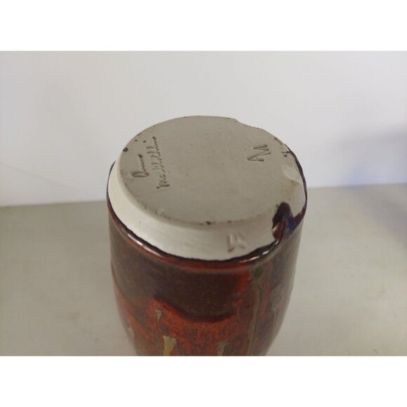 Ann McGlothlin Studio Pottery Vase New Castle, IN - Picture 4 of 4